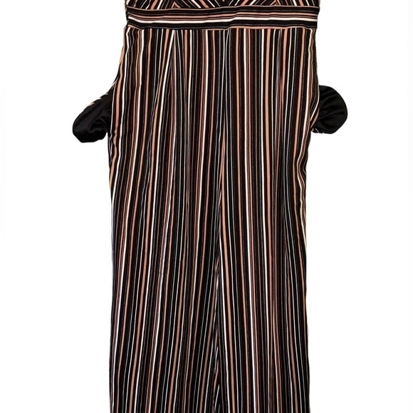 Emerald Sundae Striped Jumpsuit Charcoal Size XXL - Picture 6 of 11